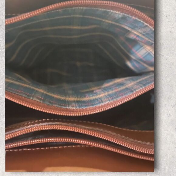 Orvis | EUC Vintage Medium Brown Woven Leather Shoulder-bag Purse - Picture 11 of 11